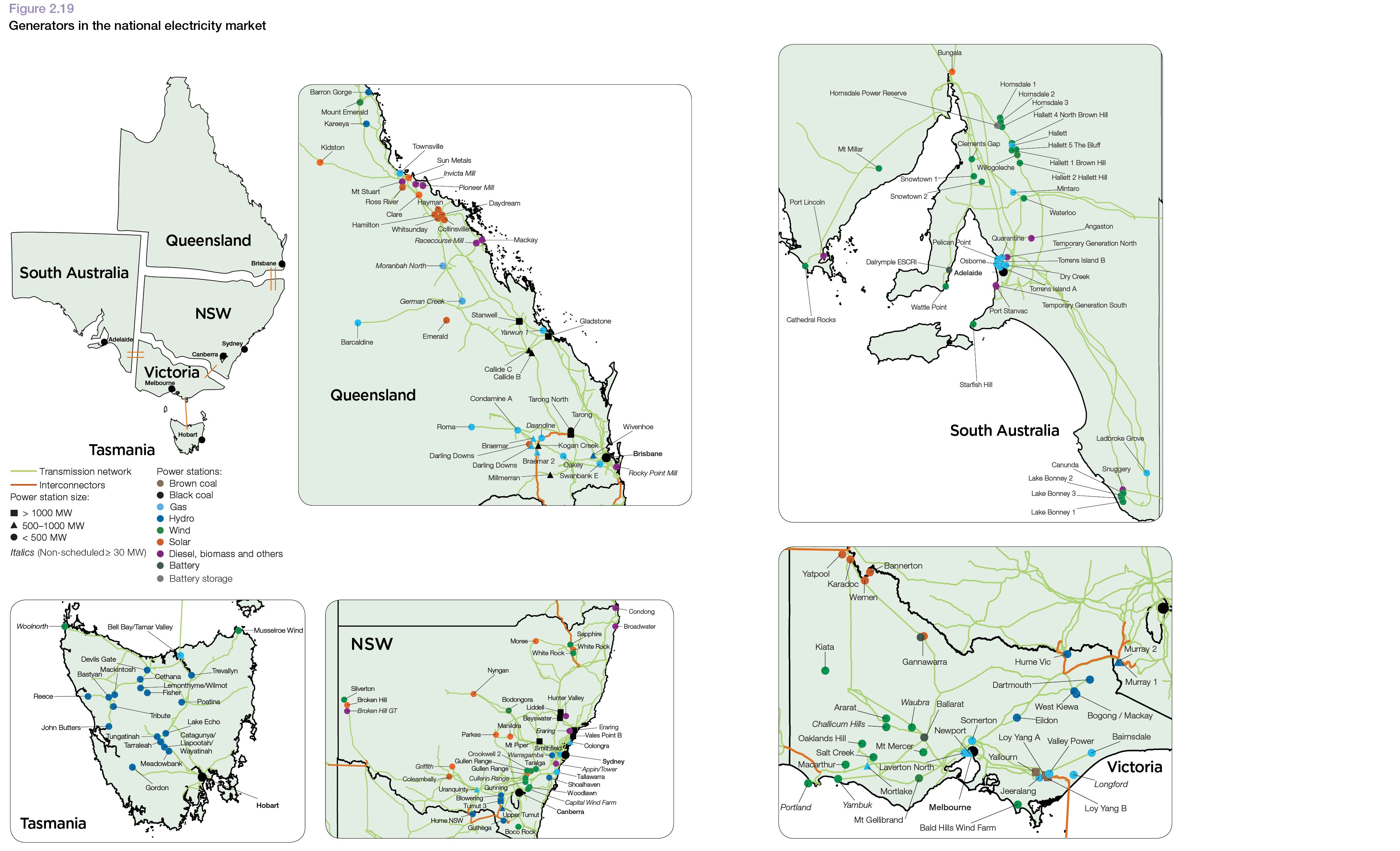 State Of The Energy Market 2018 Data Maps And Graphics Australian